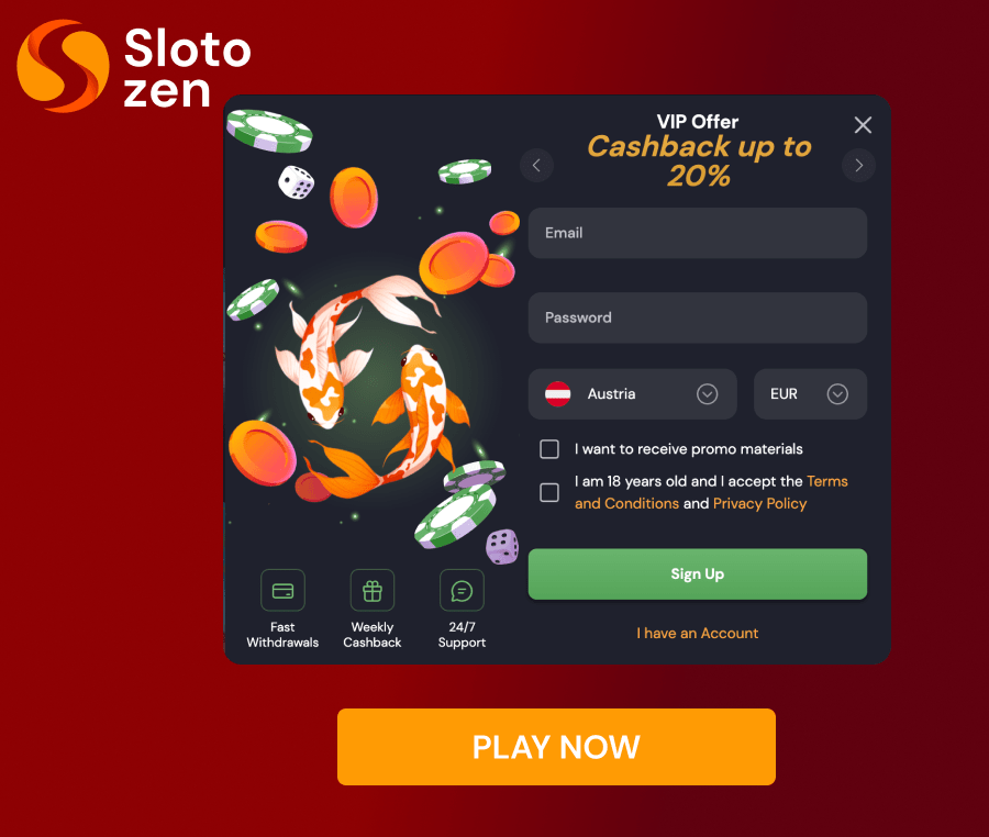 Slotozen login